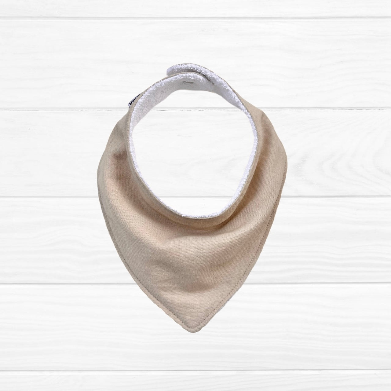 Babero bandana lino beige