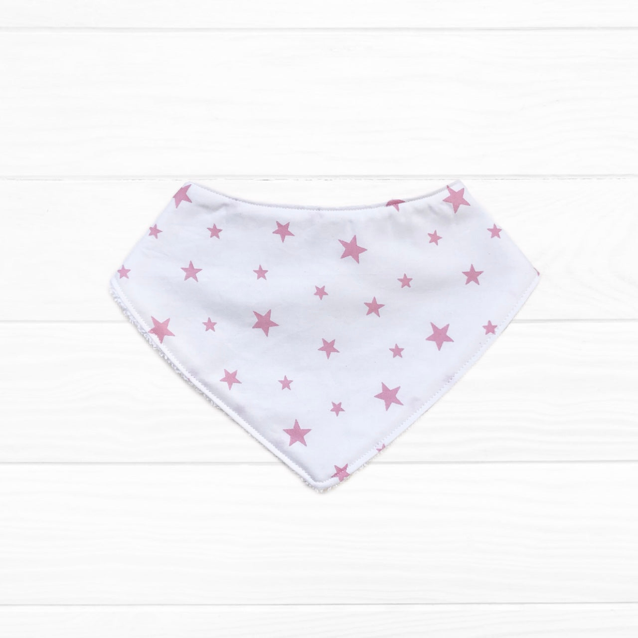 Babero bandana Estrellas rosadas