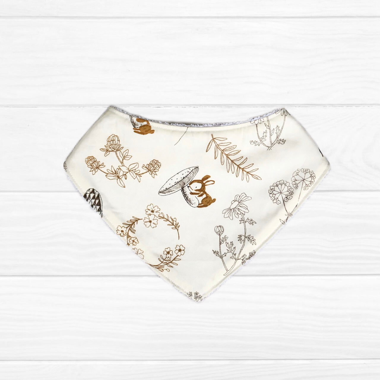 Babero bandana Conejito botánico