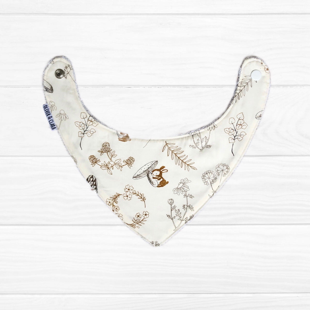 Babero bandana Conejito botánico