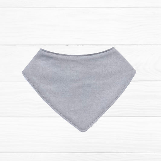 Babero bandana lino gris
