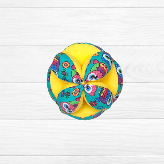 Pelota montessori búhos/ amarillo
