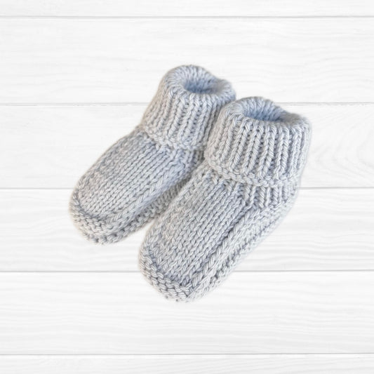 Escarpines 3 meses gris