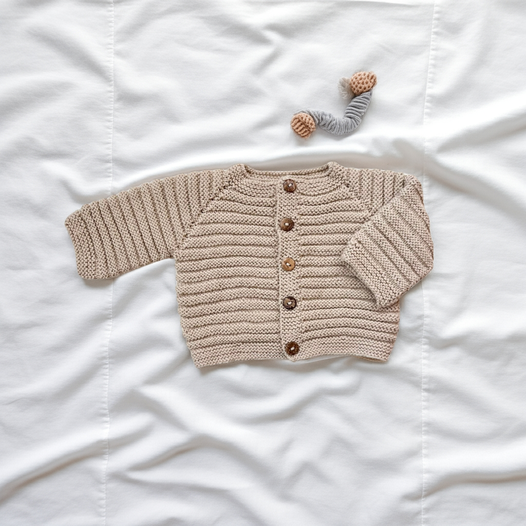 Chaleco 3 meses beige