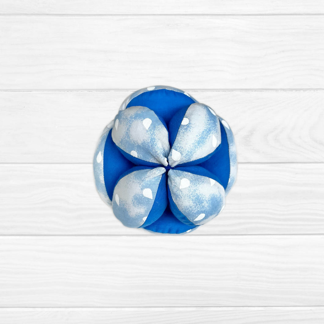 Pelota montessori gotas/ azul