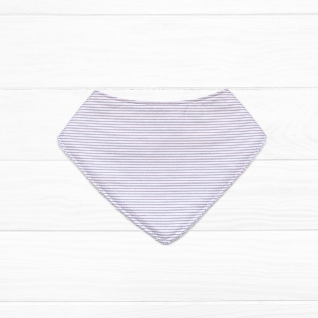 Babero bandana Listado beige