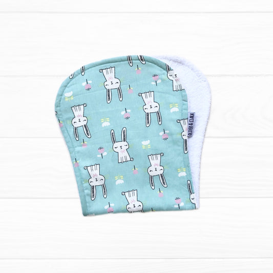 Baby burp conejos turquesa