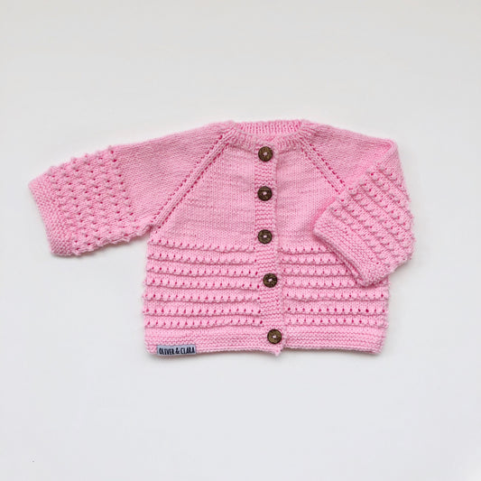 Chaleco rosado 4 meses