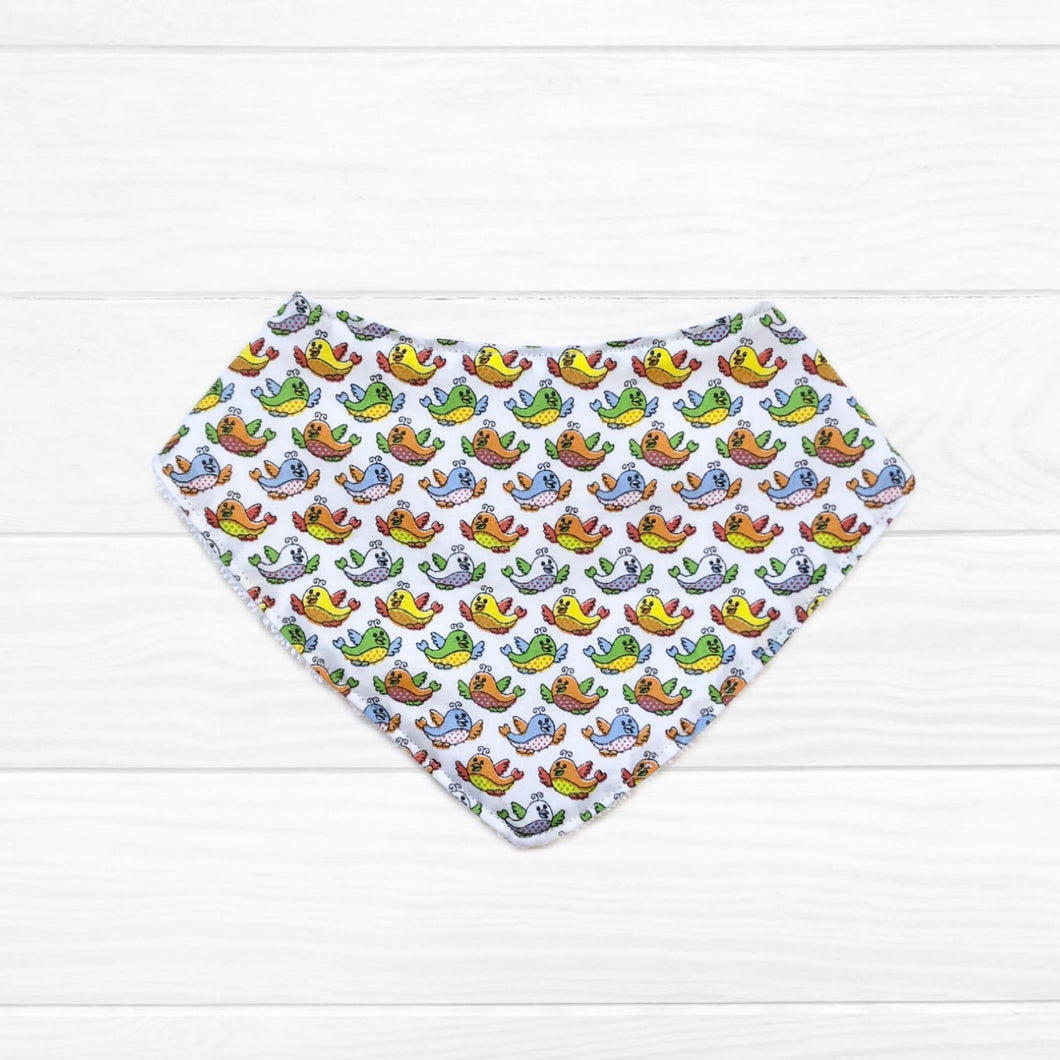 Babero bandana Pajaritos