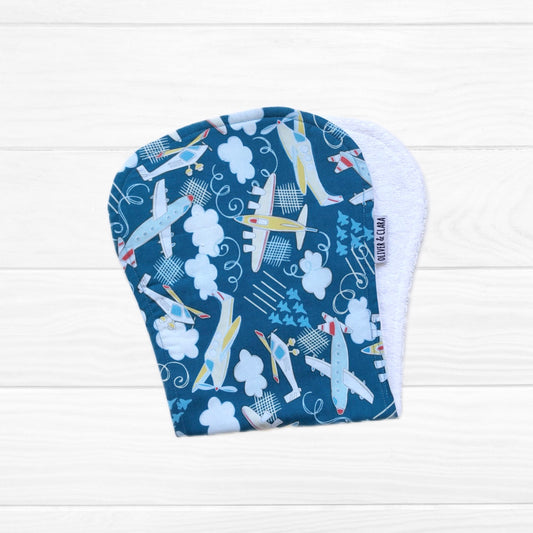 Baby burp aviones azul